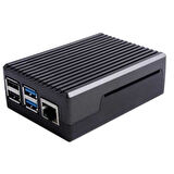 Raspberry Pi 4 Alüminyum Muhafaza Kutusu (Soğutmalı) - Siyah