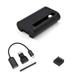 Raspberryi Pi Zero Siyah Muhafaza Kutusu - 3 in 1 Adaptör Kit