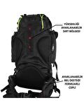 Vegmann 65 lt Su Geçirmez Outdoor Sırt Çantası Siyah