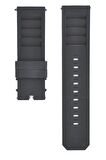 Uyumlu Ancon Grand Prix 24mm Siyah Silikon Kordon