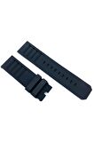 Uyumlu Ancon Grand Prix 24mm Siyah Silikon Kordon
