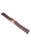 Uyumlu Emporio Armani Ar5890 23mm Kahverengi Silikon Kaplama Çelik Kordon