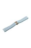 Uyumlu Emporio Armani Ar5920 23mm Beyaz Silikon Kaplama Çelik Kordon