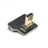 Micro HDMI Plug - Dik - Sağ (L tipi - DIY HDMI Kablo ile Birlikte Kullanılabilir)