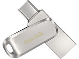 SANDISK Ultra Dual Drive Luxe USB Type-C 256GB USB 3.1 Gen 1 Taşınabilir USB Bellek Gri