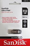 Sandisk Ultra Flair SDCZ73-512G-G46 512 GB Usb Type A Şifreli Flash Bellek