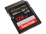 SANDISK Extreme Pro SDXC UHS I 128 GB, 200 MB/s Okuma ve 90 MB/s Yazma SDXC Hafıza Kartı (DSLR, Aynasız Kameralar ve için 4K Video için)