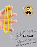 925 AYAR GÜMÜŞ PÜSKÜL SIKMA KEHRİBAR KAPSÜL KESİM 7,75X11