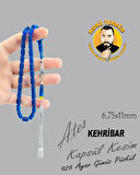 925 AYAR GÜMÜŞ PÜSKÜLLÜ ATEŞ KEHRİBAR KAPSÜL KESİM 6,75X11