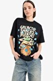 Coool Star Wars-Mandalorian Oversize Geniş Kalıp Baskılı Kısa Kollu Tişört