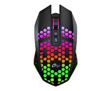 Kablosuz Oyuncu Mouse Rgb LED 2.4G 8 Buton 1600DPİ Şarj Edilebilir