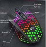 Kablosuz Oyuncu Mouse Rgb LED 2.4G 8 Buton 1600DPİ Şarj Edilebilir