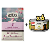 Acana First Feast Kitten Yavru Kedi Maması 1,8 Kg + 6 Adet Acana Premium Kuzulu Ezme Kedi Konservesi 85 gr