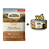 Acana Wild Prairie Tavuklu ve Balıklı Tahılsız Kedi Maması 4,5kg + 6 Adet Acana Premium Kuzulu Ezme Kedi Konservesi 85 gr