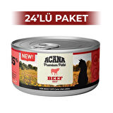 Acana Premium Pate Sığır Etli Ezme Yetişkin Kedi Konservesi 85 gr 24 Adet