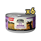 Acana Premium Tavuk Ve Balıklı Yavru Ezme Kedi Konservesi 85 gr X 6 Adet