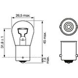 Bosch 12V 93 Ampul 21W (Stop,sinyal,geri Vites,sis Ampulü)