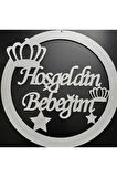 Hoşgeldin Mdf Kapı Süsü Erkek Bebe