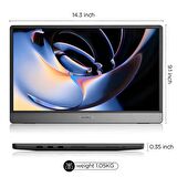 Koorui 15.6" 15B1 60Hz 5ms IPS FHD (Type-C, Mini HDMI) Taşınabilir Monitör
