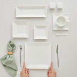 Karaca Forever Bone Trend Emboss 32 Parça 6 Kişilik Kahvaltı Takımı