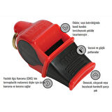 Fox 40 9203-3108 Sonik Blast CMG Düdük + Düdük İpi Kırmızı Sarı