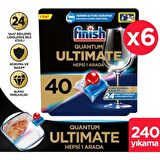 Finish Quantum Ultimate Bulaşık Makinesi Tableti 6x40'lı 