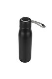 Paslanmaz Çelik 600 Ml Termos Mug Taşıma İpli SIcak ve Soğuk Muhafazalı Mug Kamp Piknik Spor