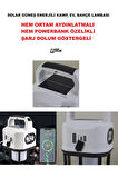 Şarjlı Solar Güneş Enerjili Ortam Aydınlatma ve Fener Özelik Powerbank Şarjlı Kamp, , Bahçe Ev Lamba