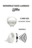 SENSÖRLÜ GECE LAMBASI KARANLIK OLUNCA OTOMATİK IŞIK MOD 4 SMD LED FENER IŞIK