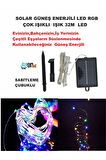 SOLAR GÜNEŞ ENERJİLİ  RGB ÇOK IŞIKLI  LED IŞIK 32 METRE EV, BAHÇE, OFİS , ÇEŞİTLİ EŞYA SÜSLEME ŞERİT