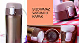 Kilit Sistemli Sızdırmaz 304 Paslanmaz Çelik 450 Ml Çift Katmanlı Termos BPA İçermez FLYON-887GOLD