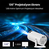 JHY HY300A Taşınabilir Android 11 2.69 inç 720p Akıllı Projektör 2025
