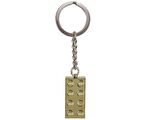 LEGO Brick 850808 Gold 2 x 4 Stud Key Chain