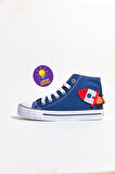 Navy Kız Icon Desenli Bilekte Işıklı Çocuk Sneaker