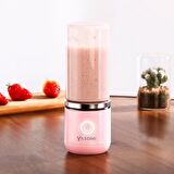 Yasomi Taşınabilir Kablosuz Şarjlı Cam Smoothie El Blenderi Pembe ( Türkiye Garantili)
