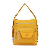 Hem Sırt Hem de Omuz Kadın Çantası Smart Bags 1205 Hardal
