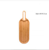 Bambu Sunum Tabağı Kulplu Sunumluk 40x16 CM