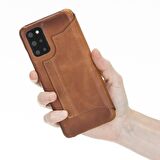 Samsung Galaxy S20 Plus Venice Antik Kahverengi Stand Deri Telefon Kılıfı