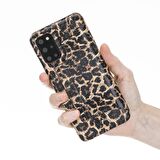 Samsung Galaxy S20 Plus Venice Leopar Baskılı Stand Deri Telefon Kılıfı