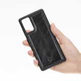 Samsung Galaxy Note 20 Lucca Siyah Deri Telefon Kılıfı