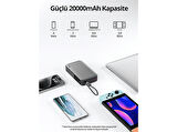 AUKEY PB-Y48-GY 100W 20000 mAh PD Dahili Type-C Kablolu Taşınabilir Şarj Cihazı