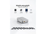 AUKEY PB-Y57-WH 22.5W 20000 mAh PD QC3.0 Type-C USB-A Taşınabilir Şarj Cihazı