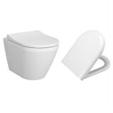 VitrA Integra Rim-Ex Asma Klozet ve Soft Kapak Takımı, Beyaz