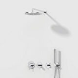 VitrA Origin Ankastre Duş Seti, Krom, 9 Parça
