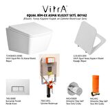 VitrA Equal Rim-Ex Asma Klozet ve Soft Kapak Seti, Beyaz