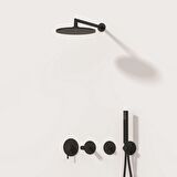 VitrA Origin Ankastre Duş Seti - Mat Siyah - 8 Parça