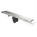 VitrA 5701203 Elegant V-Flow Duş Kanalı DK100 050 Mat Alttan Sifonlu