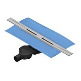 VitrA 5701684 Clear-Cut V-Flow 60 Cm Duş Kanalı,Parlak Yandan