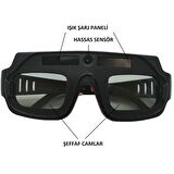 YATE10 Otomatik Kararan Lazer Epilasyon Gözlüğü (Özel Üretim Şeffaf Cam)