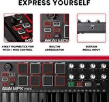 Akai Mpkmini 2 Müzik Prodüksiyonu Klavye Kontrol Cihazı Siyah